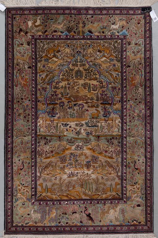 MATTA, troligen Keshan, figural. Old. Ca 188x120 cm.