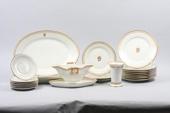 MATSERVIS, 25 delar, porslin, Bavaria.