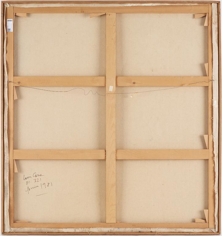 Louis Cane, oil on canvas, signed and dated 1981 verso.