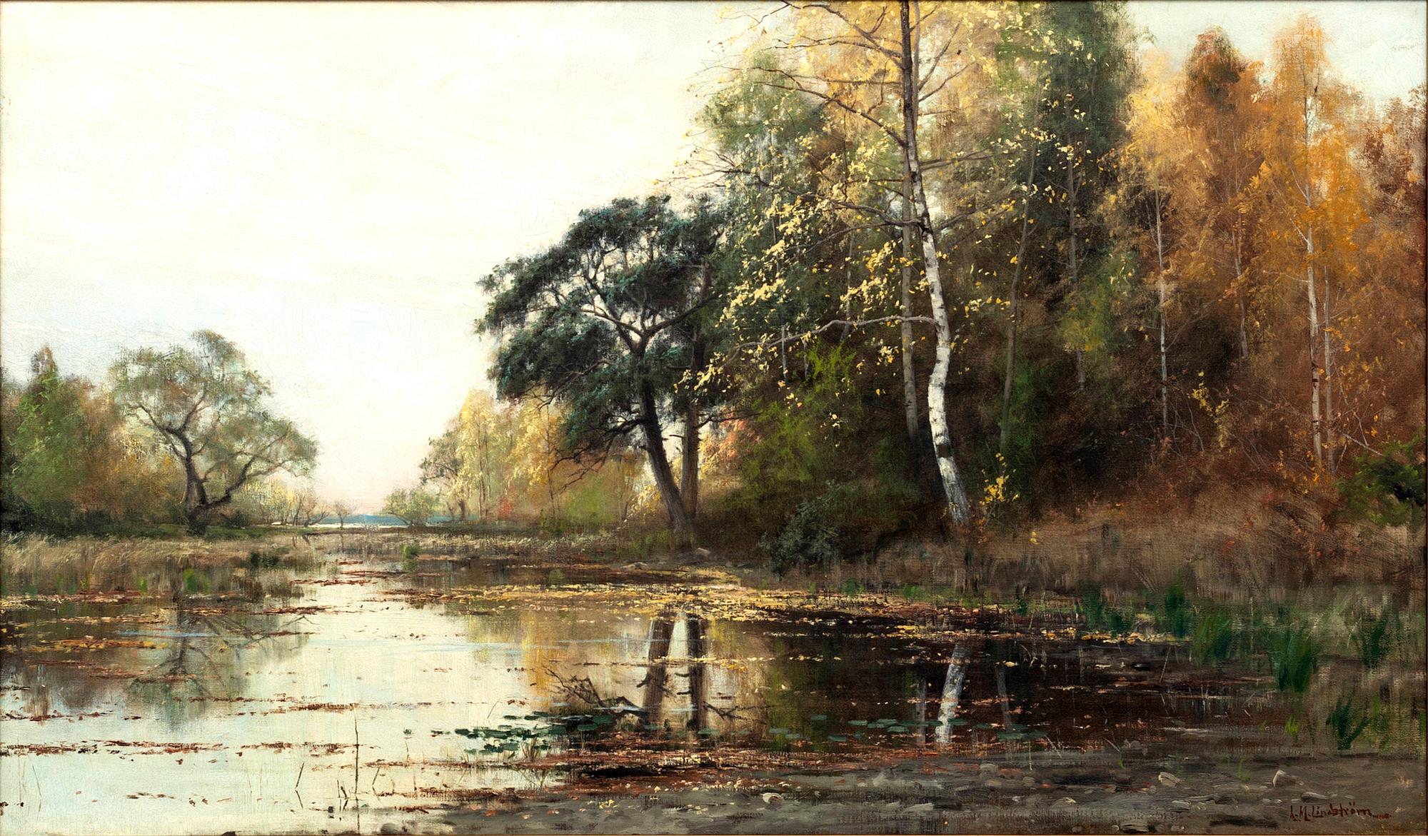 ARVID MAURITZ LINDSTRÖM, olja på duk, signerad.