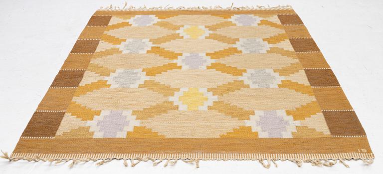 Ingegerd Silow, a flat weave rug, 200 x 138 cm.