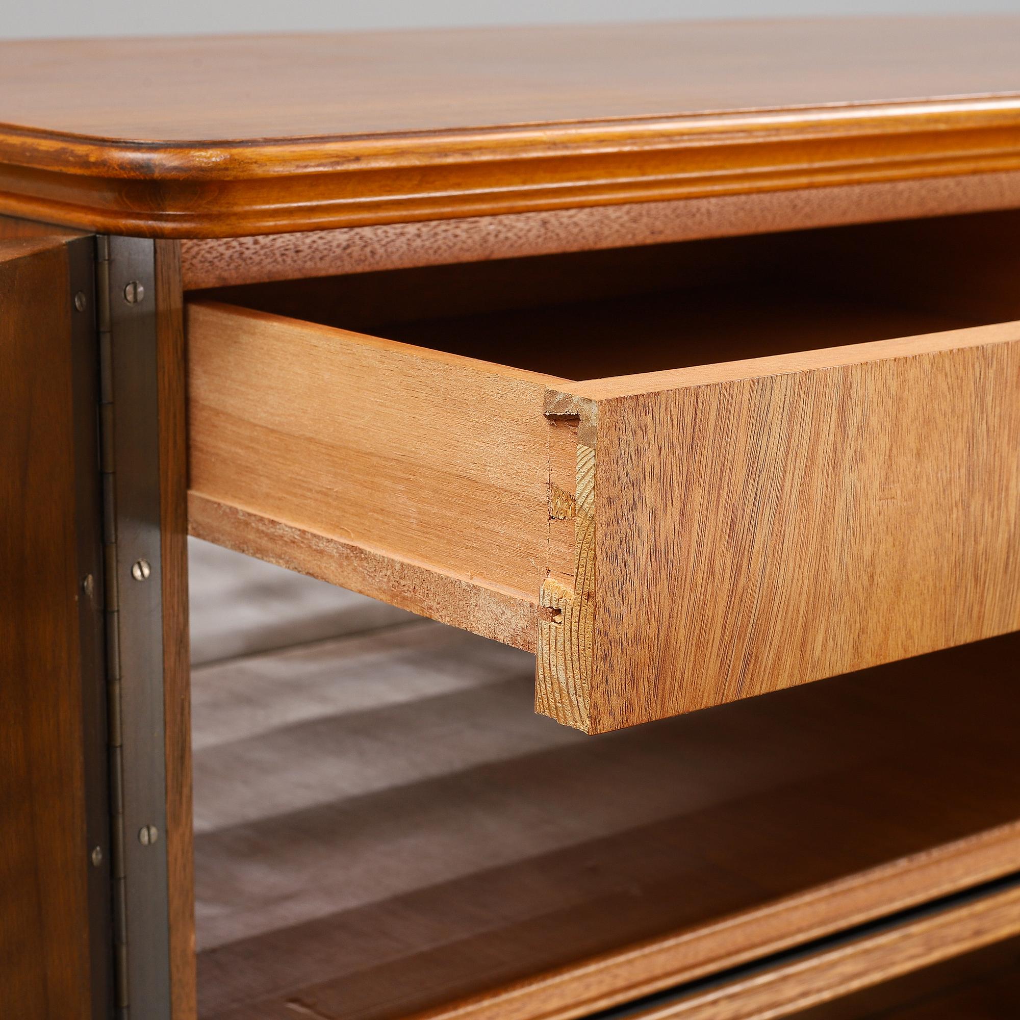 A 1950's mahogany cabinet by Eugen Höglund.