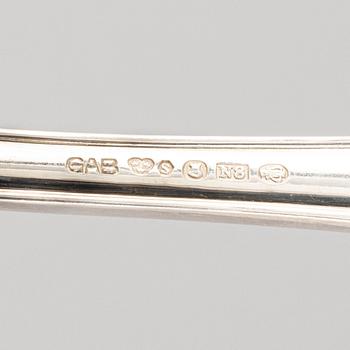Besticksuppsättning, silver, 28 st, "Vasa", GAB, Stockholm, 1926-47.