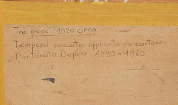 Fortunato Depero, "Composizione di tre pesci".