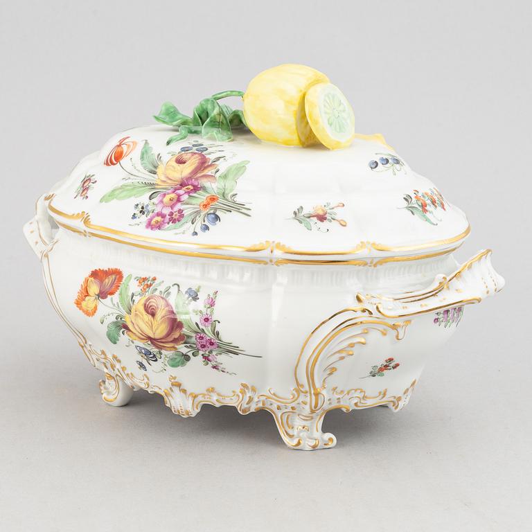 A rococo style dining service, 68 pcs, from Nymphenburg, Germany.