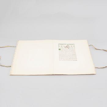 and ARVID AUGUST AFZELIUS, original manuscript and five watercolors, 1907.