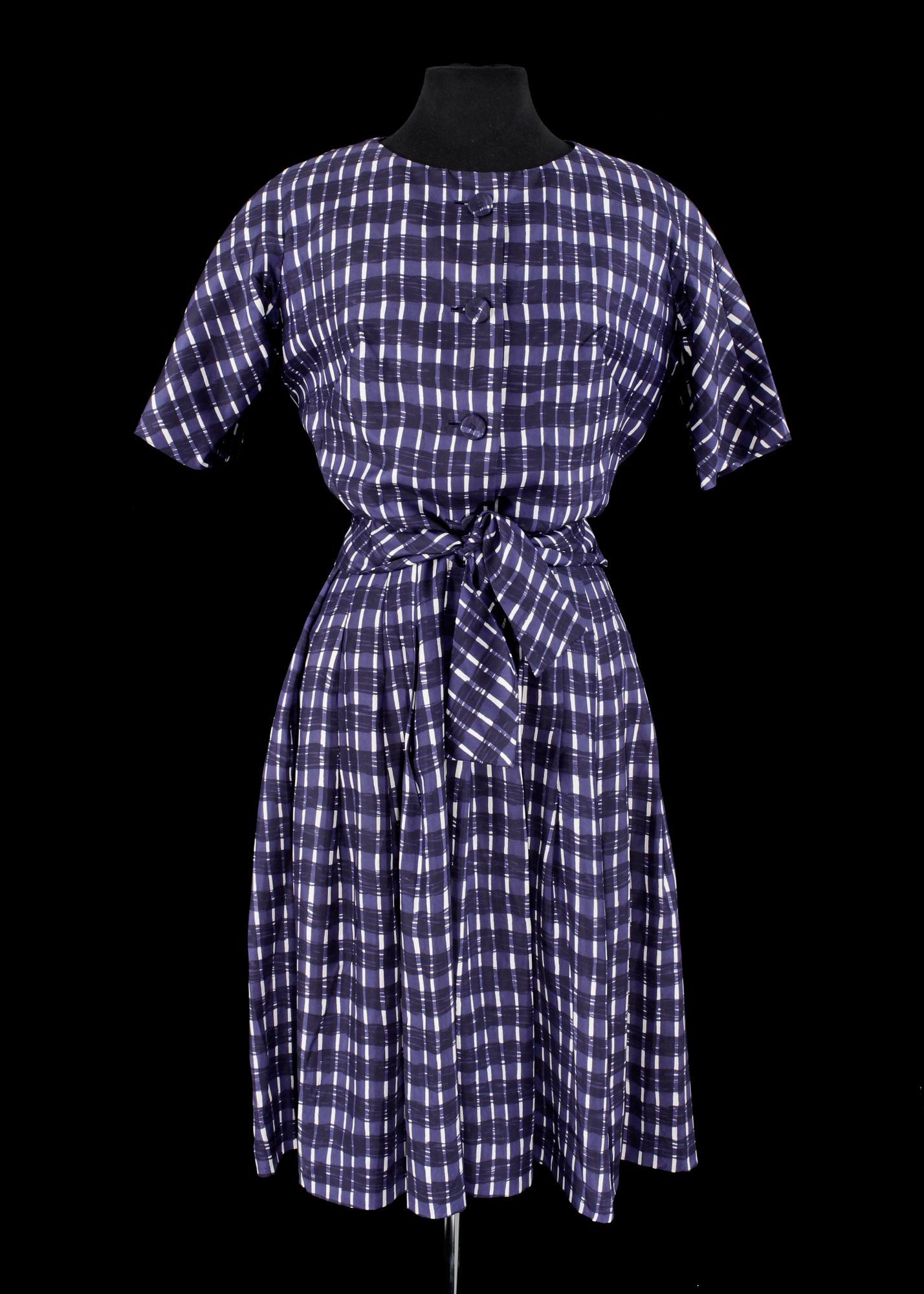MÄRTHASKOLAN, klänning samt jacka, 1950/60-tal.