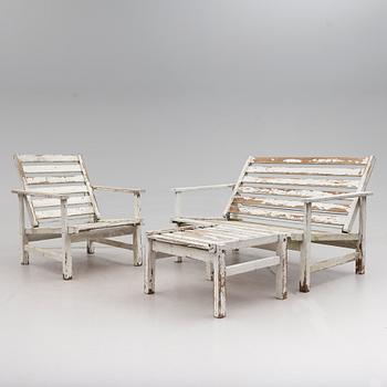 TRÄDGÅRDSMÖBLER, 3 delar, Elsa Stackelberg, Fri Form, 1900-talets andra hälft.