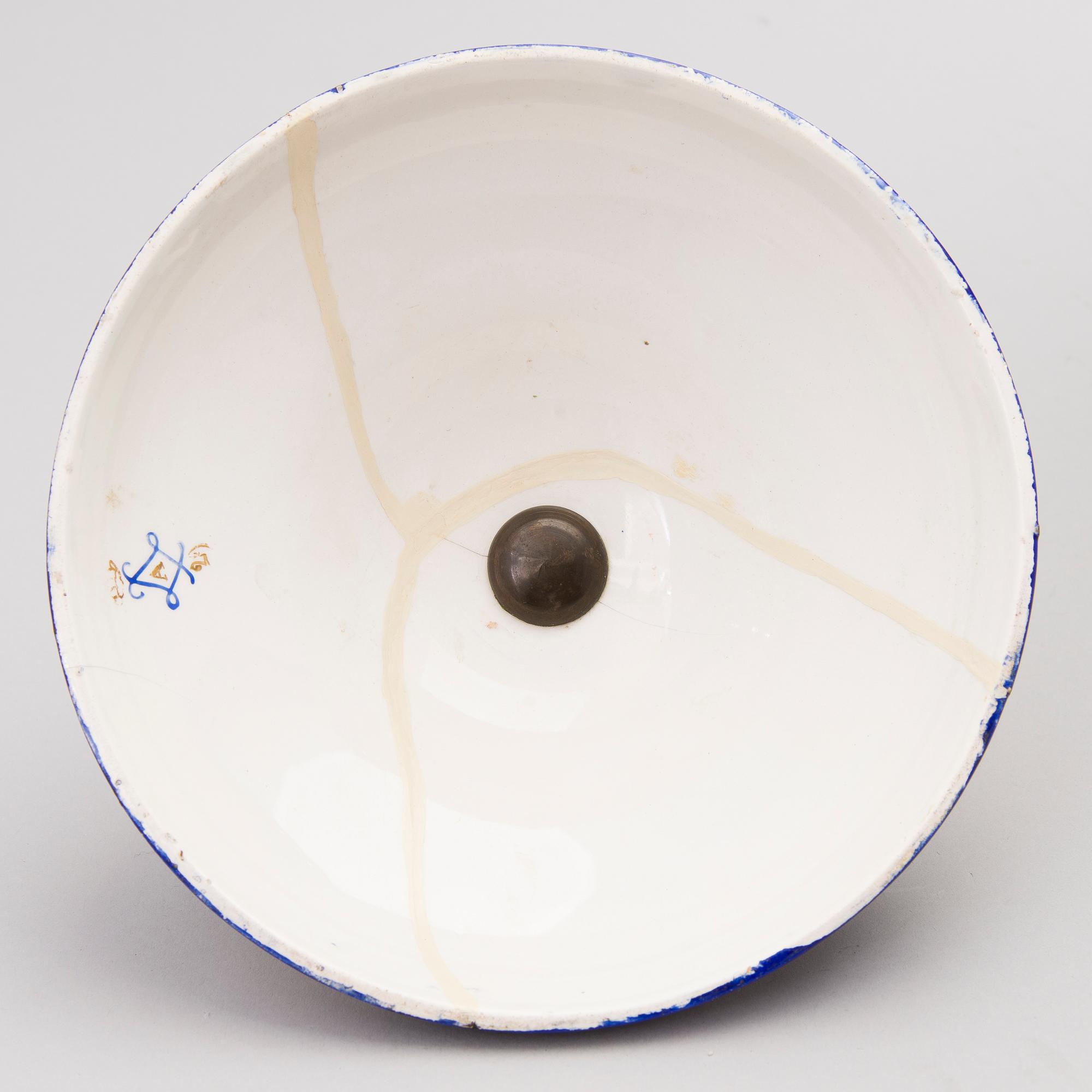 A FRENCH SÈVRES STYLE URN, porcelain and gilt bronze, latter half of the 19th century.