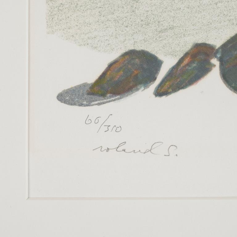 ROLAND SVENSSON, färglitografi, sign och numr 60/310.