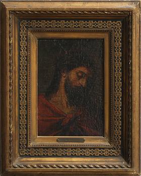 ITALIENSK SKOLA, olja på uppfordrad duk, 1600-tal.