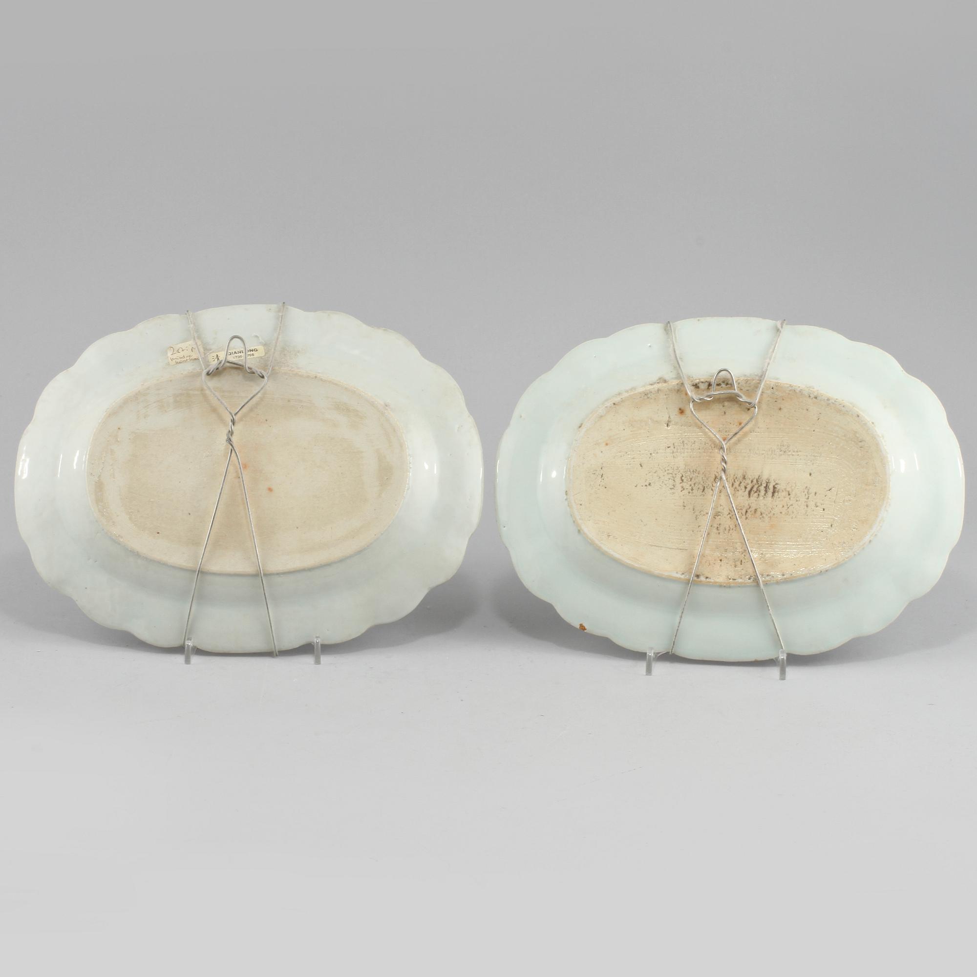 FAT, ett par, porslin, Kina, 1700-tal.