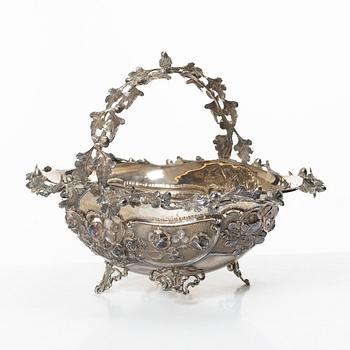 Basket, sterling silver, 20th century.