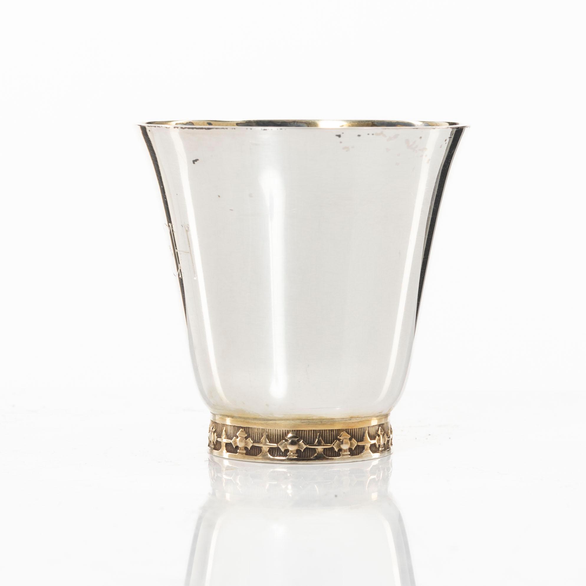 Supkoppar, 11 st, silver, MGAB, Uppsala, 1958-62.