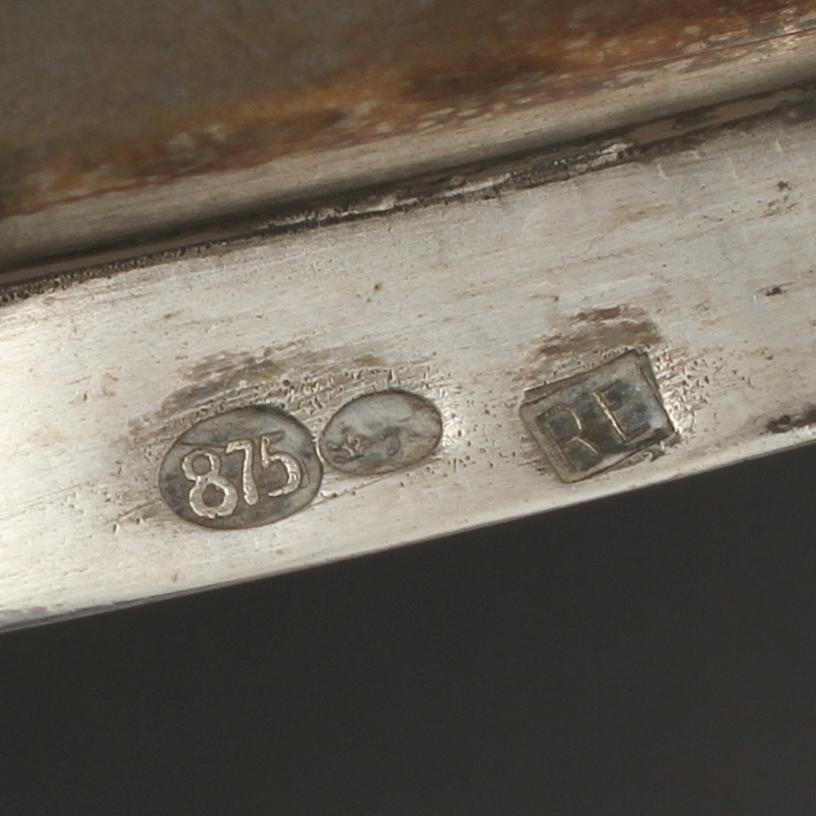 KAFFESERVIS, 3 delar, silver, Estland, 1900-tal. Vikt 1 130 g.