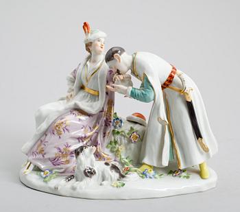 FIGURGRUPP, porslin, Meissen, 1900-tal.