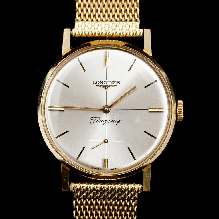 ARMBANDSUR, 14 k guld, Longines, Flagship.