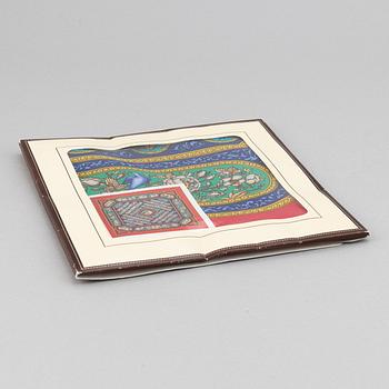 Hermès, a 'Qalamdan' silk scarf.