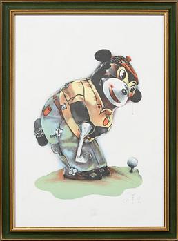 LASSE ÅBERG, färglitografi, signerad och numrerad 145/175.