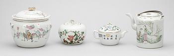PARTI PORSLIN, 6 delar, Kina, 1900-tal.