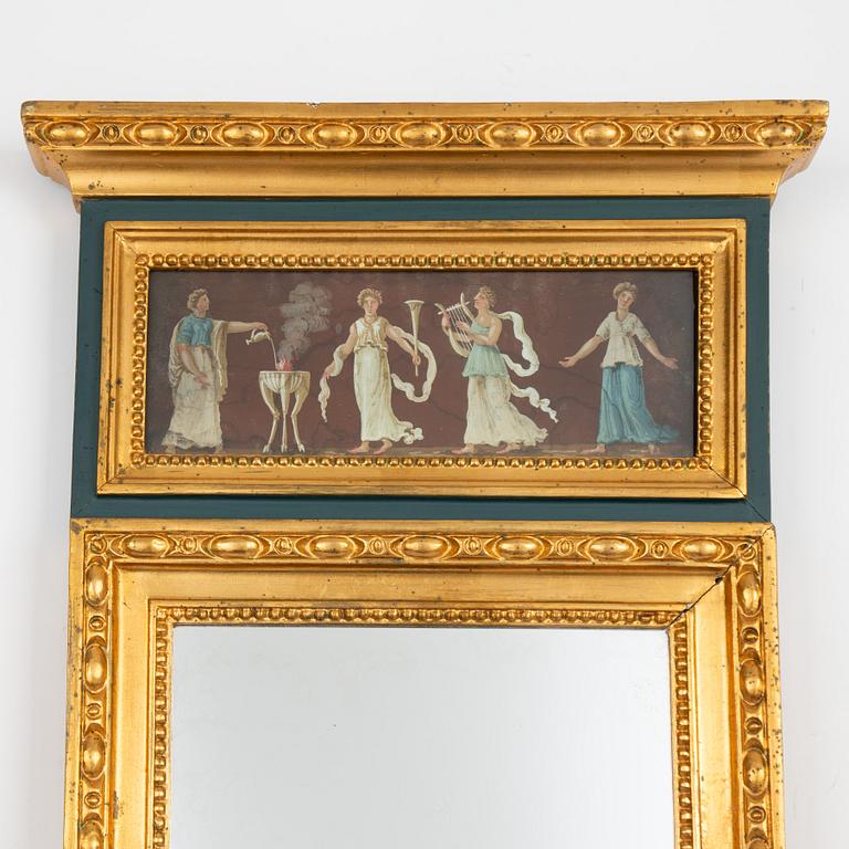 Mirror, late Gustavian, circa 1800.