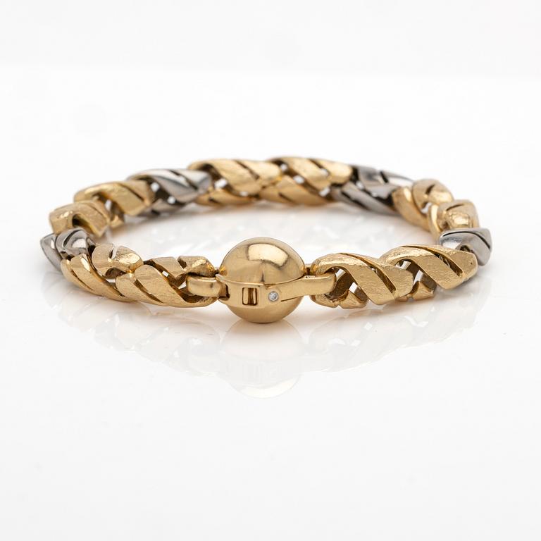 Armband 18k guld med en diamant, Per Borup Design, Danmark.