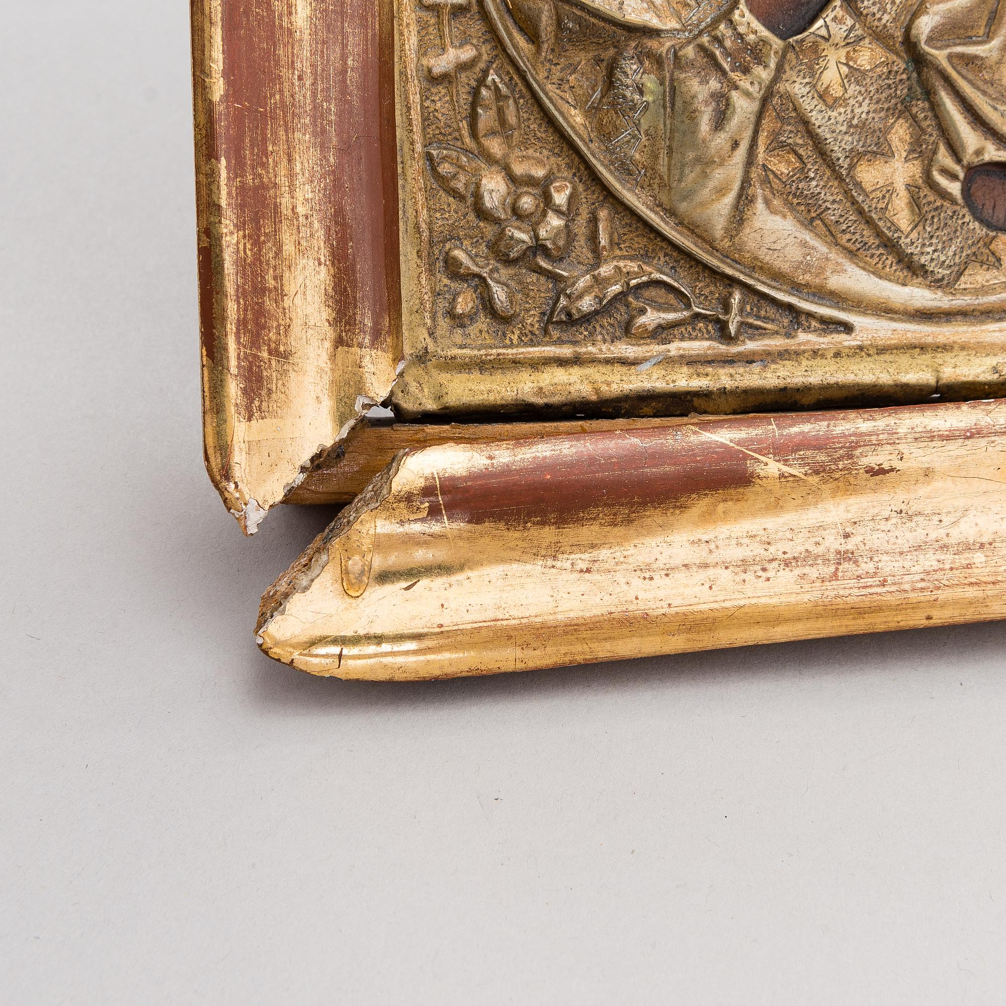 Ikoni kiotassa, Venäjä 1800-luvun loppu.