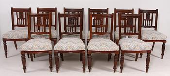 MATSALSGRUPP, 11 delar, bl a 1800-tal.