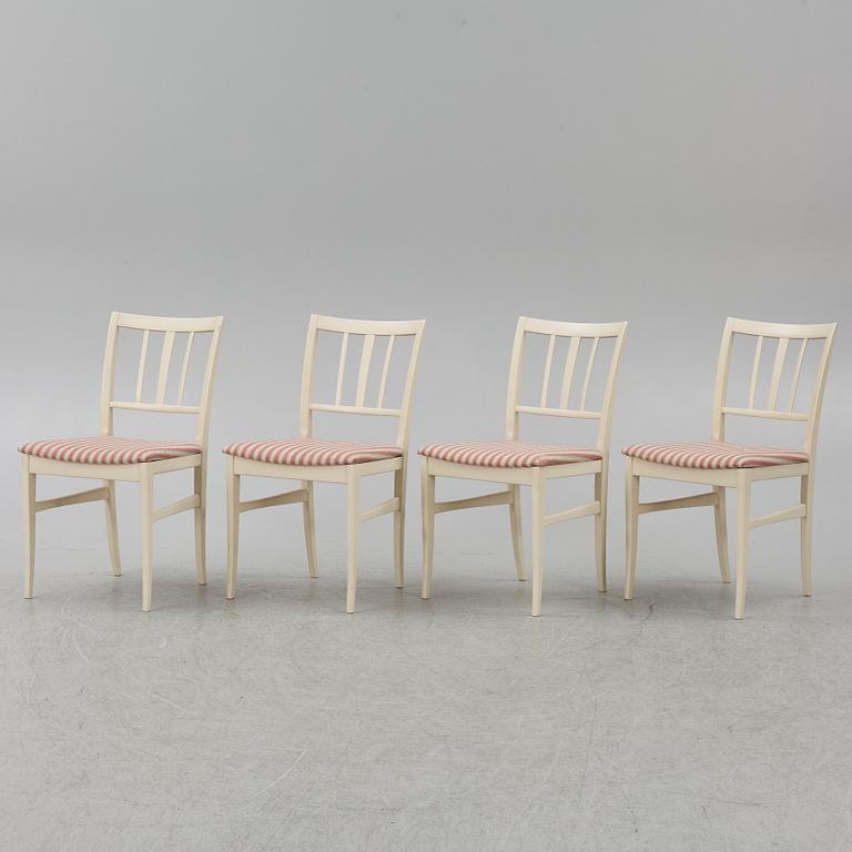 Carl Malmsten, dining table, 2 armchairs, 4 chairs, "Talavid", Waggeryd's Furniture Factory, second half of the 20th century.