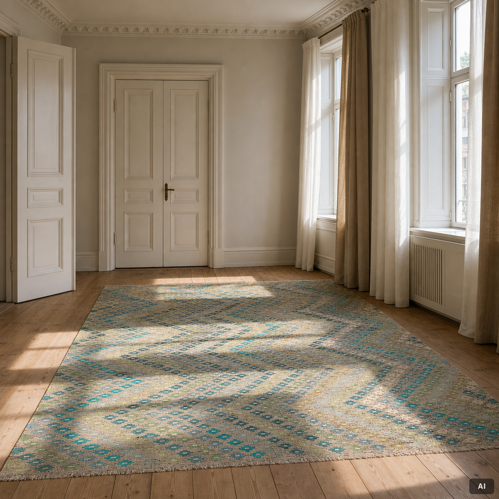 Kilim, modern, approx. 300 x 205 cm.