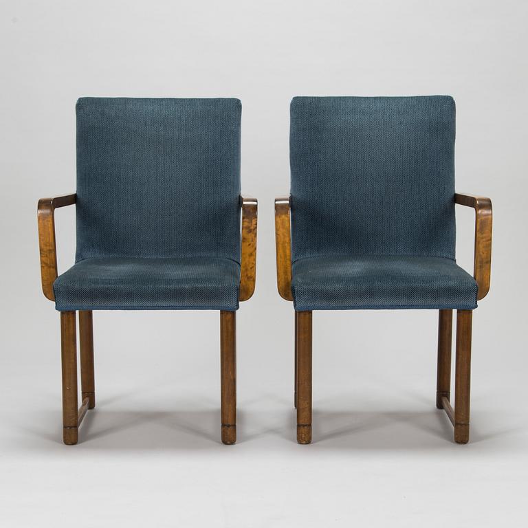 Nojatuoleja, 8 kpl, 1930-luku.