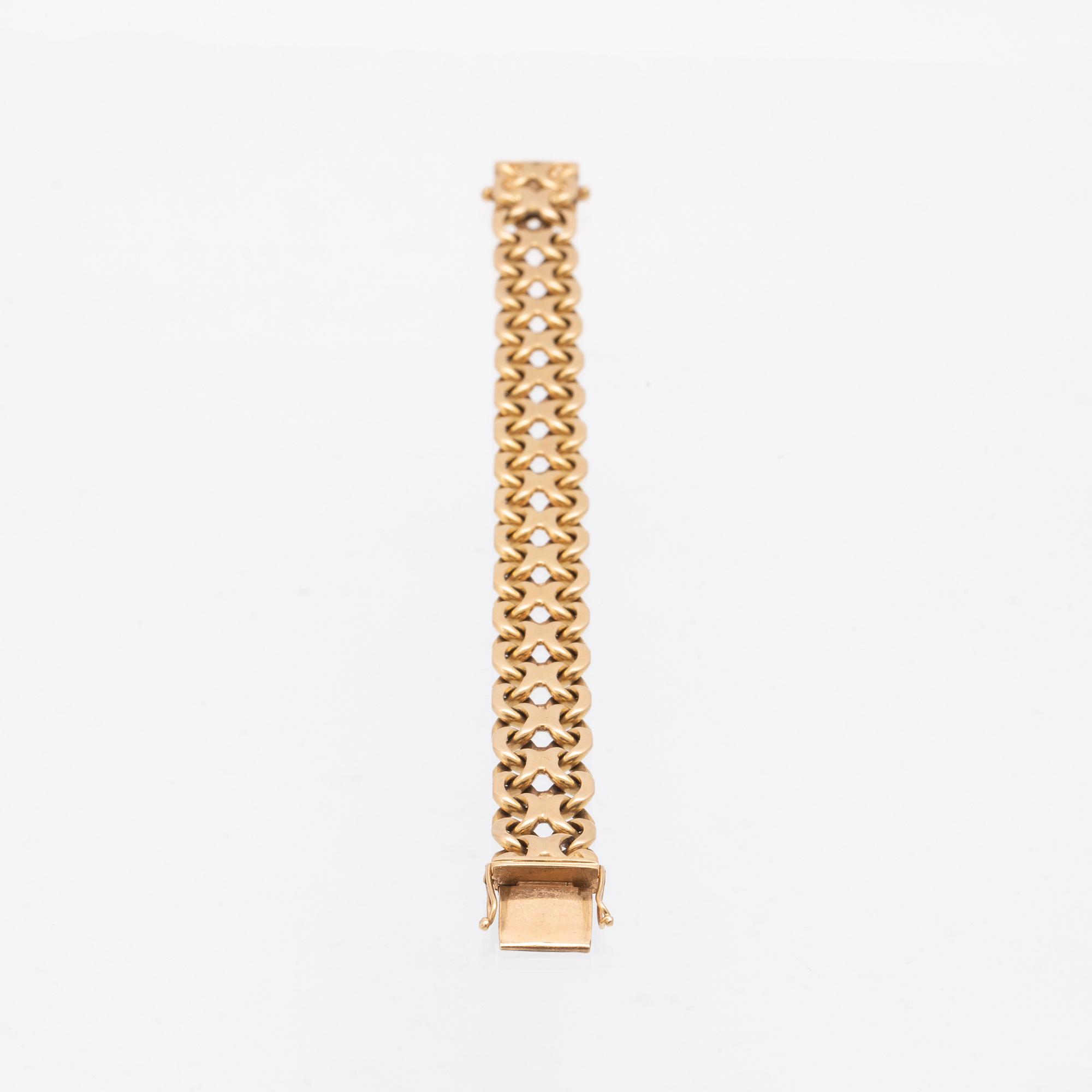 Armband 18k Boliden JA Bruno Guldvaruhuset Ängelholm 1948.
