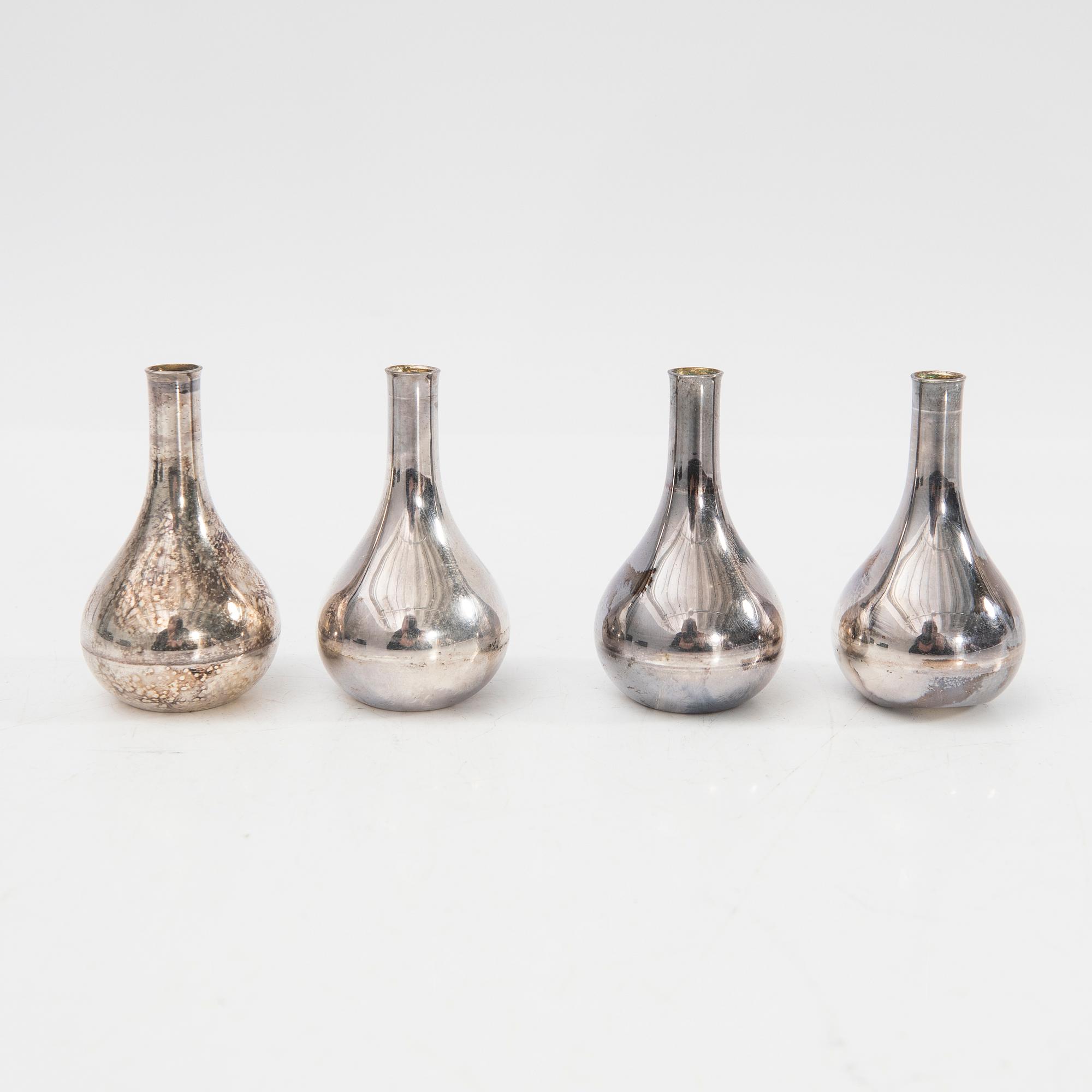 Jens Quistgaard, Candle holders, 10 pcs, Denmark, second half of the 20th century.