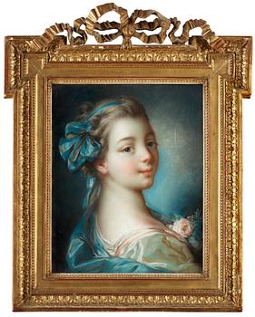391. Francois Boucher After, Young woman in profile.