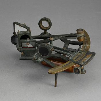 SEXTANT i SCHATULL, Reynolds & son Ltd, London, omkring 1900.