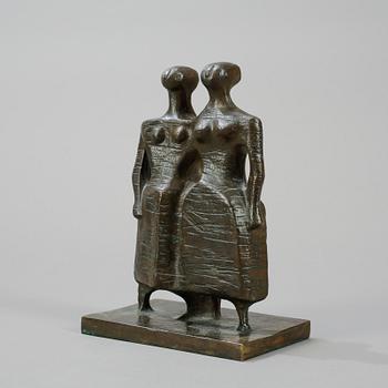 OKÄND KONSTNÄR, skulptur, brons, signerad EE, daterad -61.