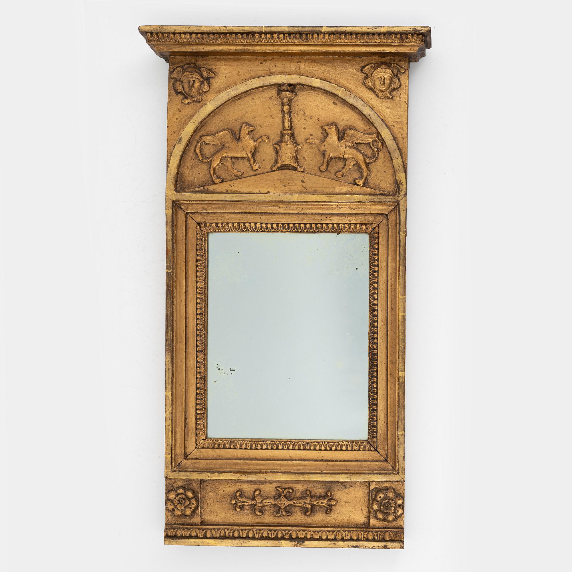 An Empire mirror, Johan Petter Holmberg, Stockholm.