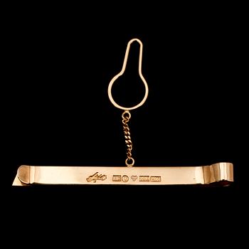 SLIPSNÅL, 18 k guld, Stigbert, 1986. Vikt ca 6 g.