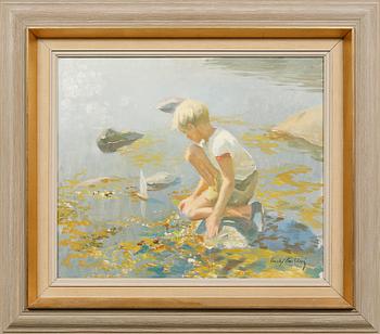 GUSTAF CARLSTRÖM, olja på duk, signerad.