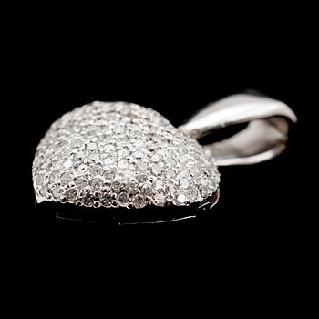 HÄNGE, 18 k vitguld, med briljanter tot 1.50 ct.