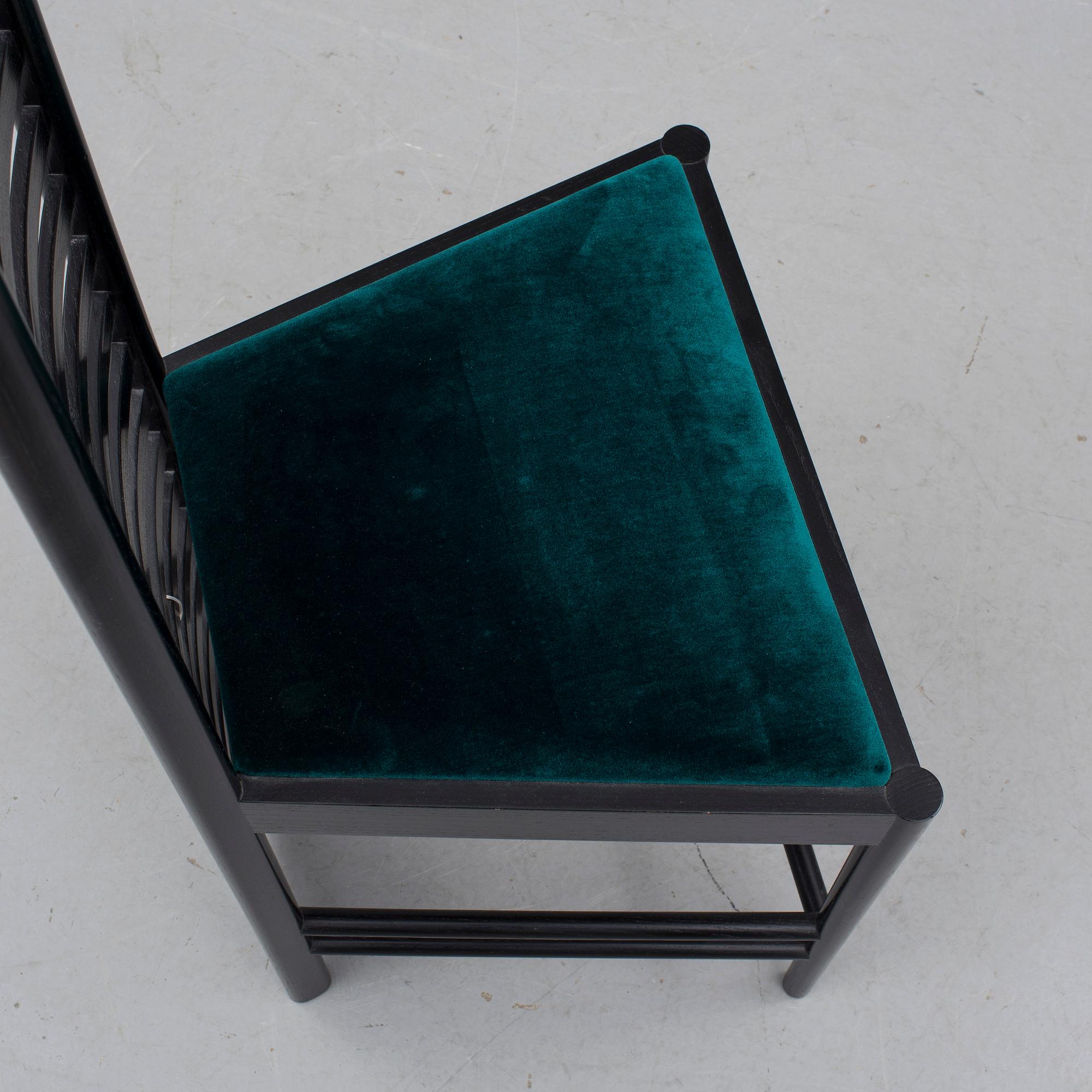 CHARLES RENNIE MACKINTOSH, stol, "Hill House 1", Cassina, Italien. Formgiven 1902.