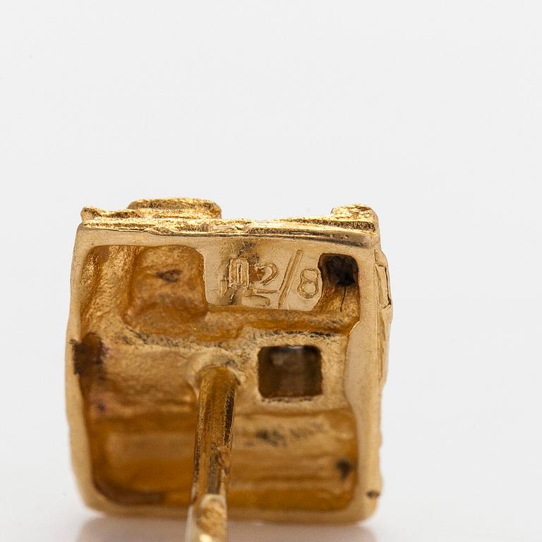 Björn Weckström, örhängen "Thai", 18K guld med diamanter. Lapponia.