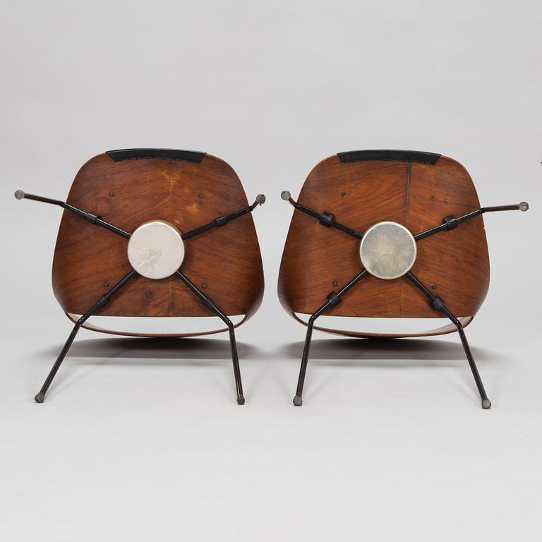 Leon Stynen, after, a pair of 1950s 'Combi' chairs manufactured by Sope Sopenkorpi Finland.