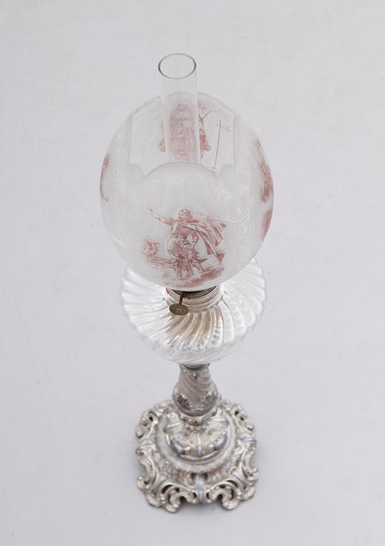 BORDSFOTOGENLAMPA, rokokostil, sent 1800-tal.