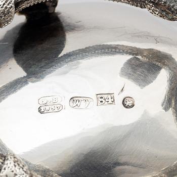 A Russian silver bowl on foot, mark of Adolf Masche, assay master Edward Brandenburg, St. Petersburg 1857.
