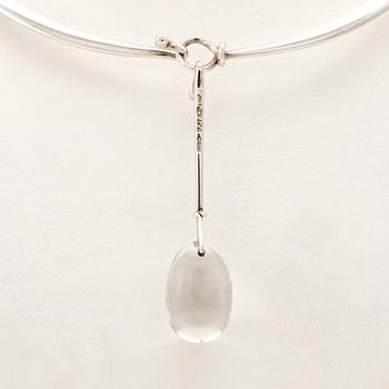 Vivianna Torun Bülow-Hübe, silver necklace with rock crystals designed for Georg Jensen.