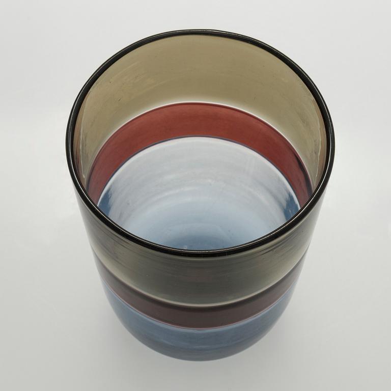 Tapio Wirkkala, maljakko, lasia, signeerattu Venini Italia.