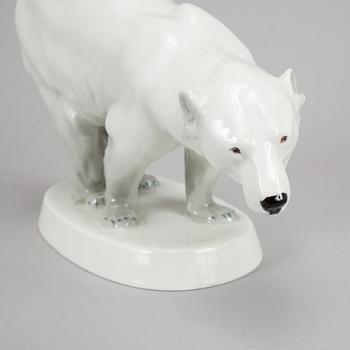Pirkenhammer, a porcelain polar bear, Czechoslovakia.
