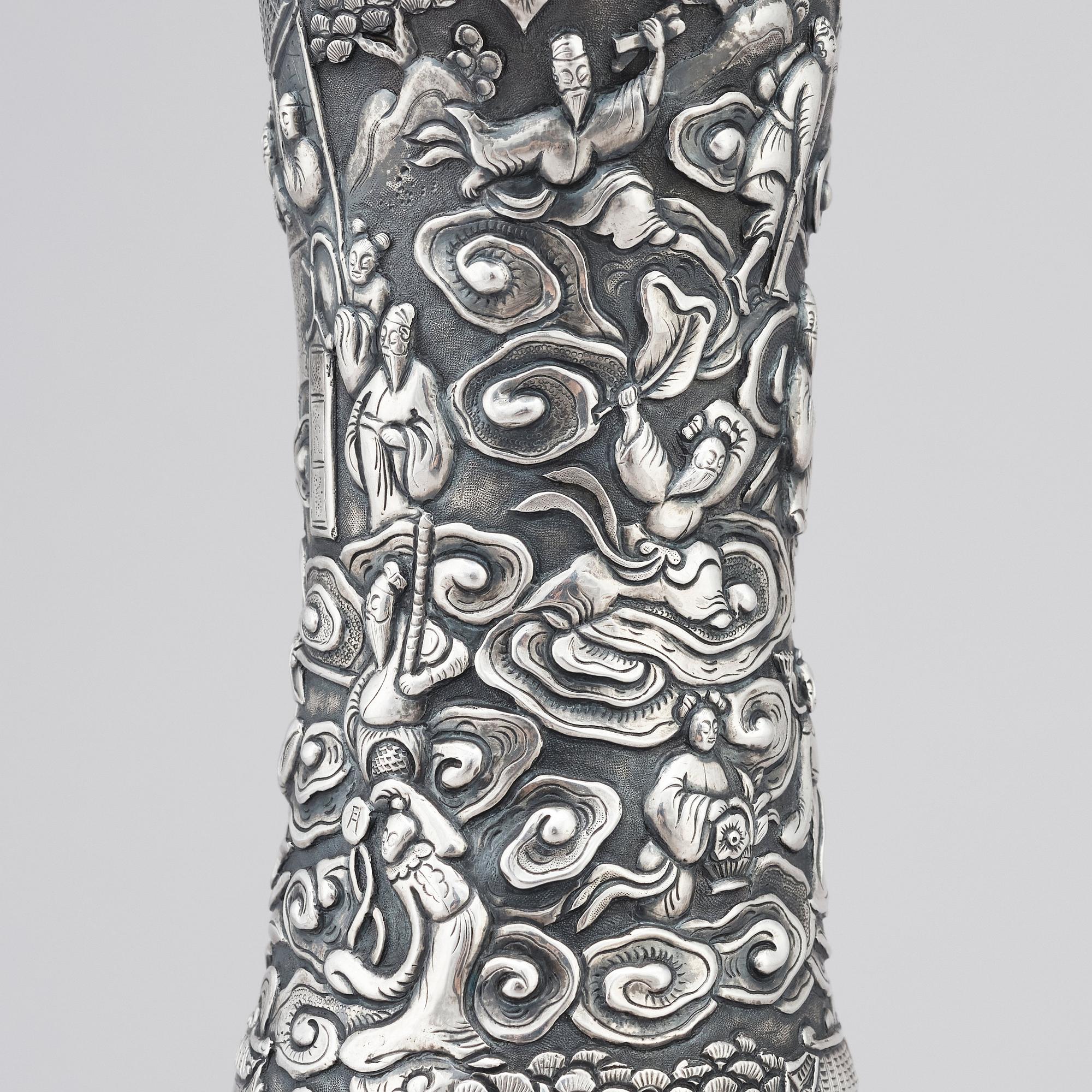 Vinkanna, silver. Qingdynastin, 1800-tal.