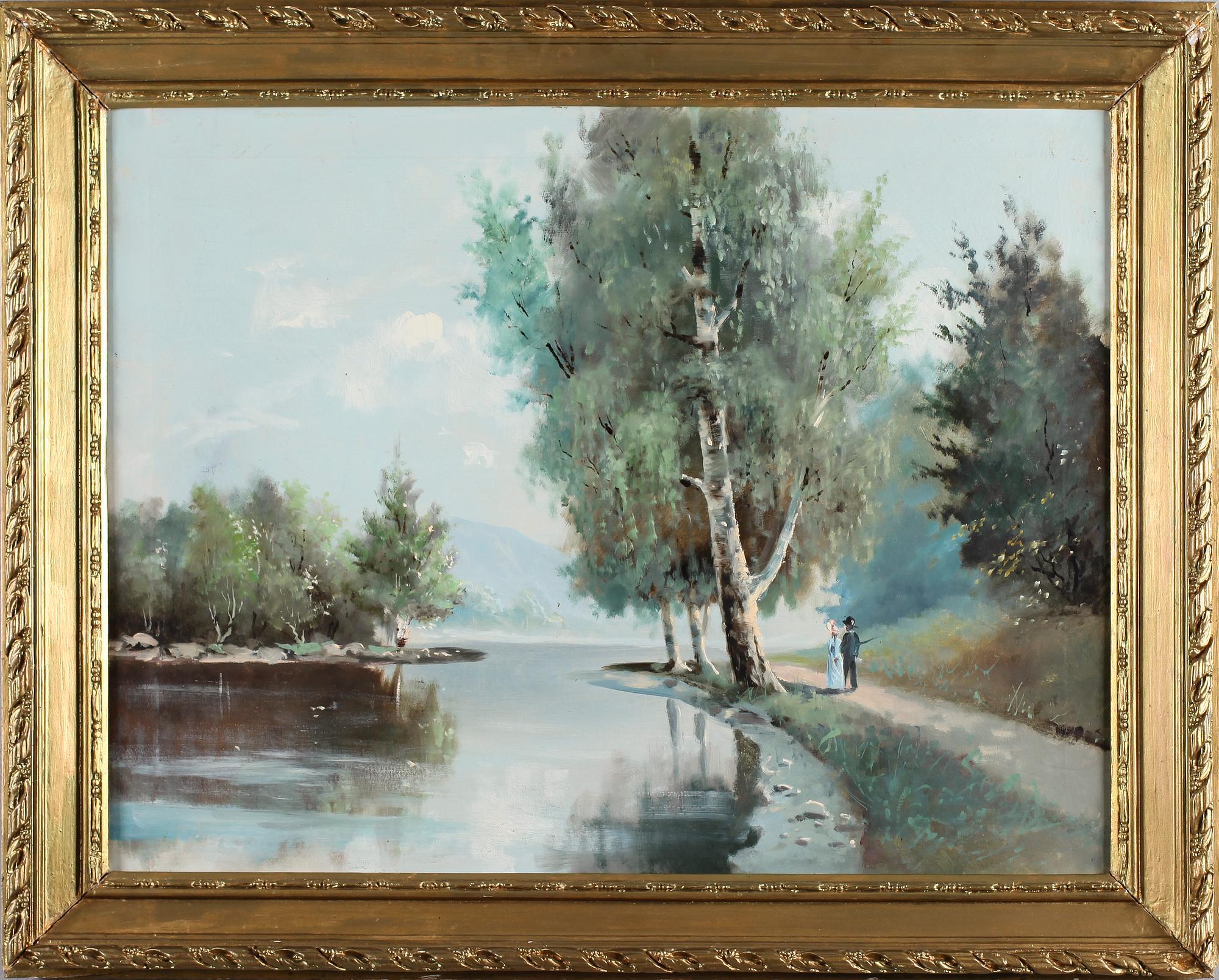 OIDENTIFIERAD KONSTNÄR, olja på duk, osignerad.